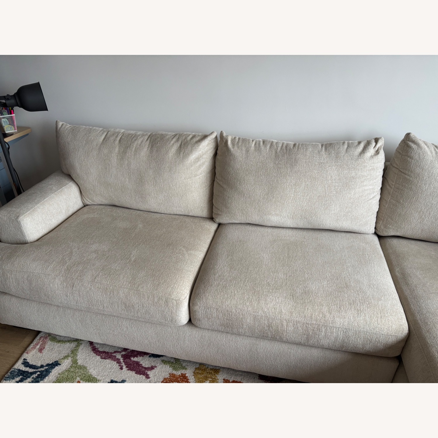 Marin White 2 Piece Sectional - image-3