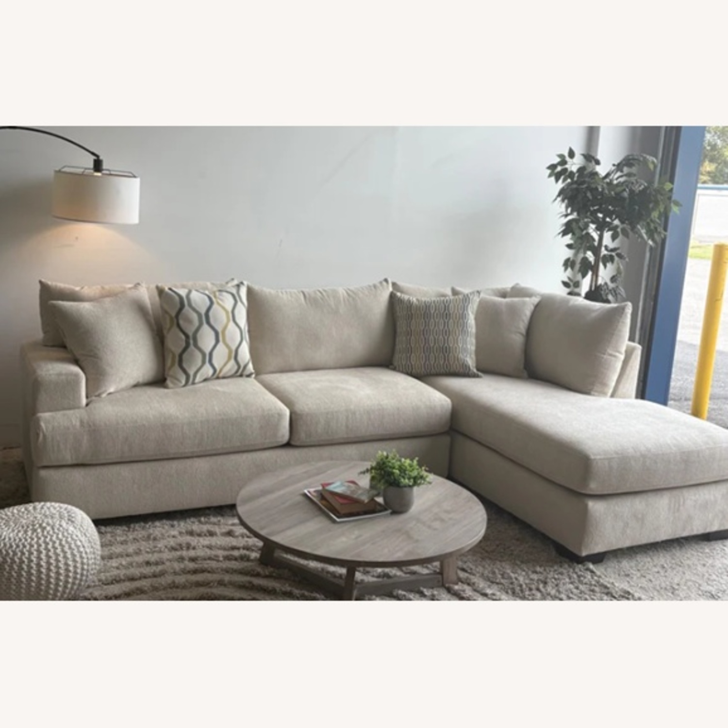 Marin White 2 Piece Sectional - image-4