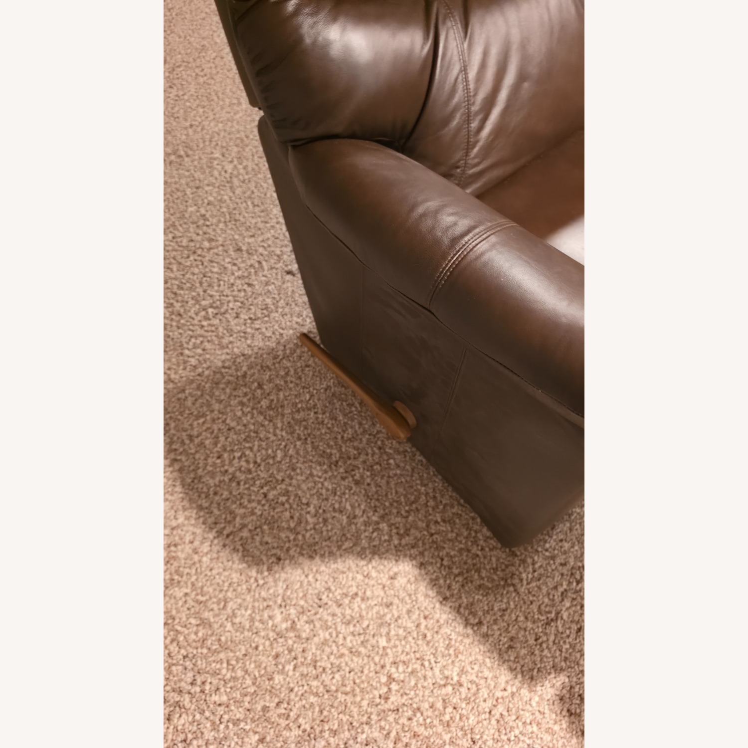 La-Z-Boy Dark Brown Leather 3+ Seater Sofa - image-2