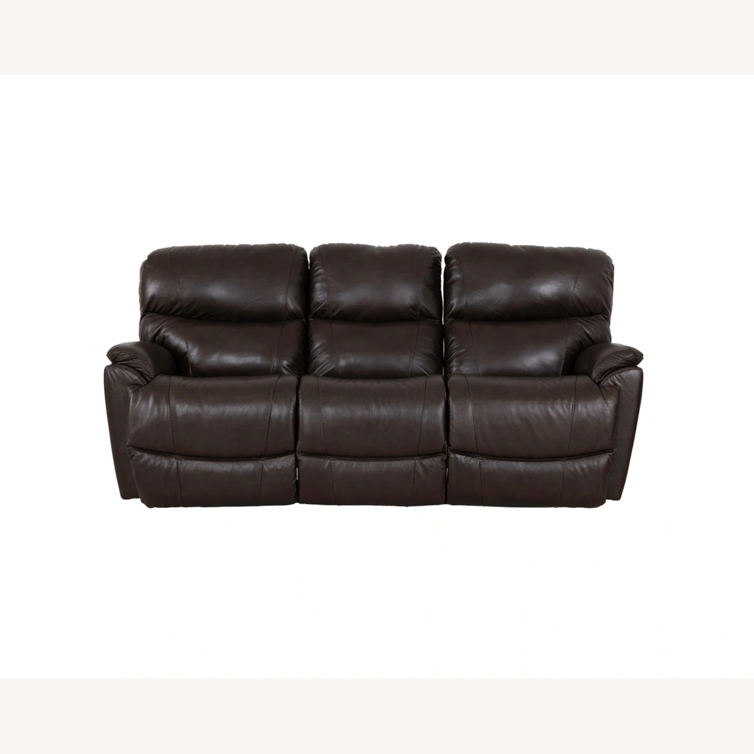 La-Z-Boy Dark Brown Leather 3+ Seater Sofa - image-6