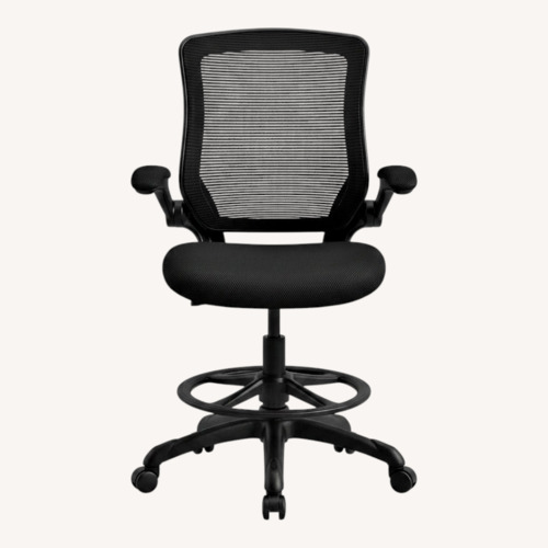 Used Black Adjustable Rolling Office Chair for sale on AptDeco