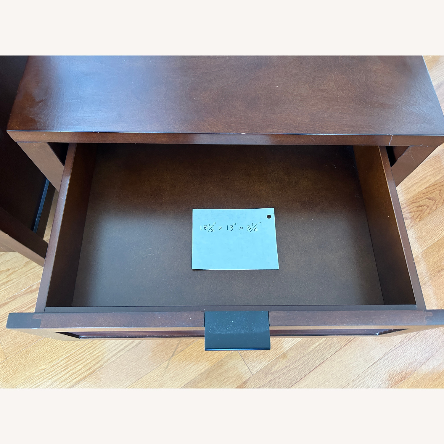Crate & Barrel 2 Dark Brown Nightstands - image-7