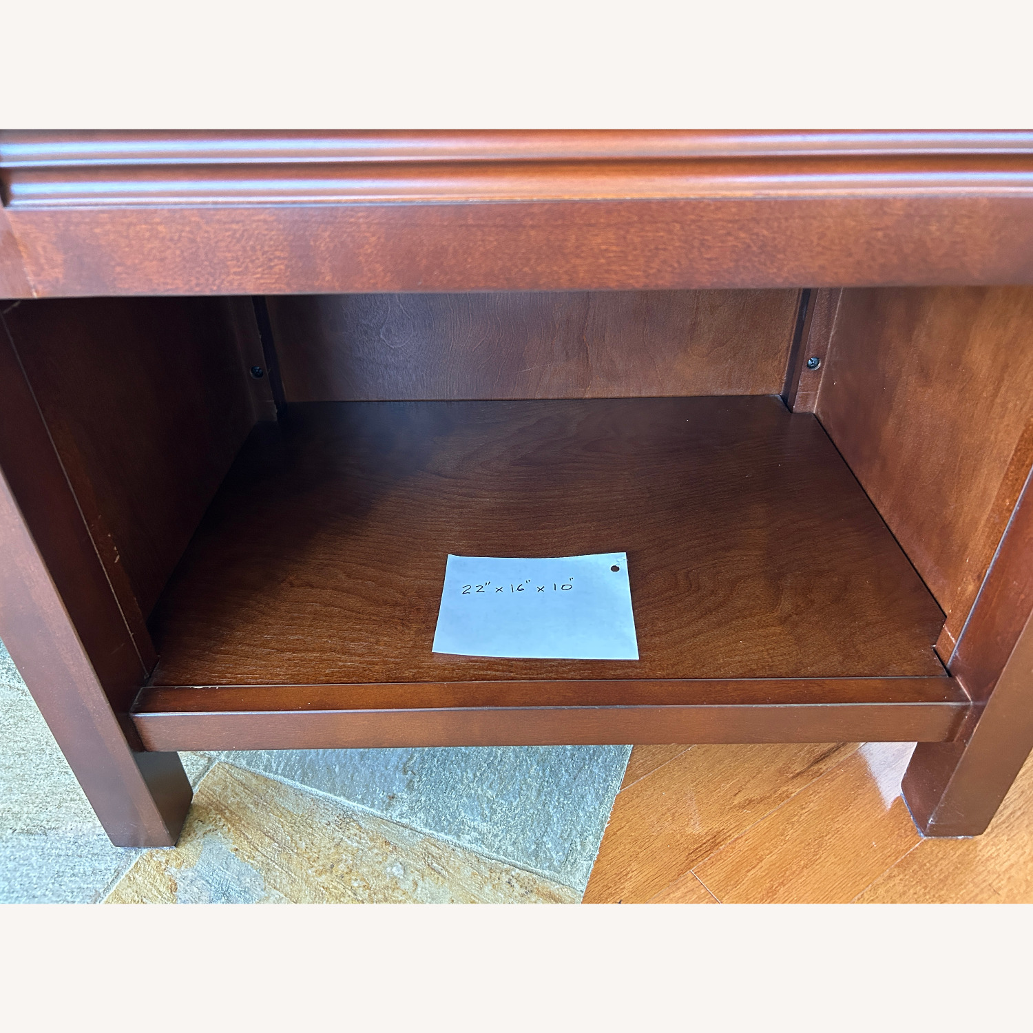 Crate & Barrel 2 Dark Brown Nightstands - image-5