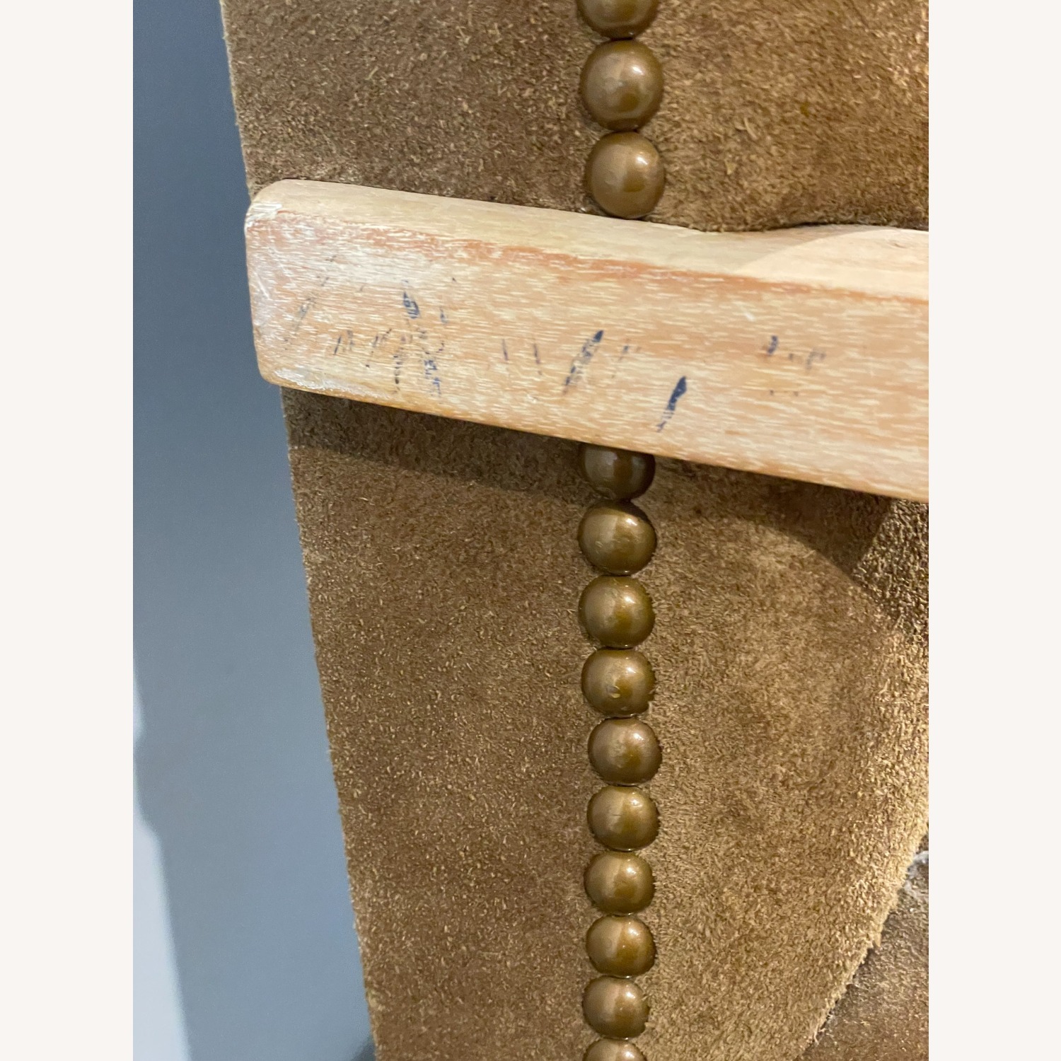 Vintage Russell Wright Inspired Suede Settee - image-4