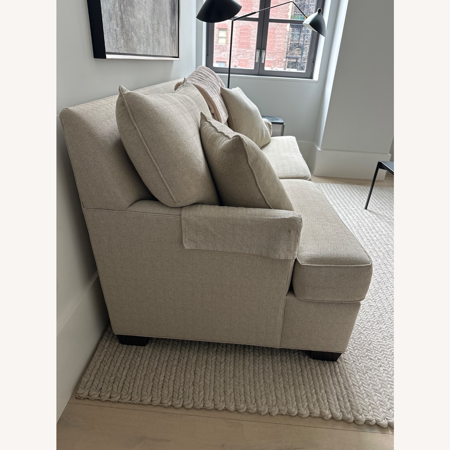 Ethan Allen Natural Sleeper Sofa - image-4