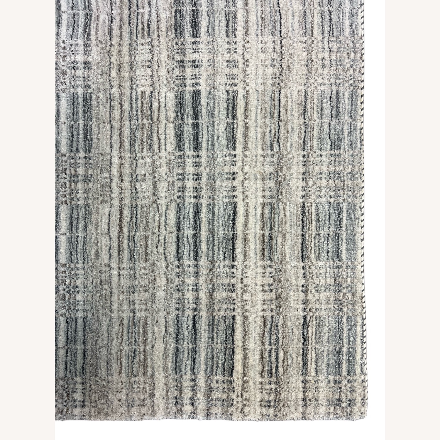 Light Gray Wool Area Rug 7' x 10' - image-4