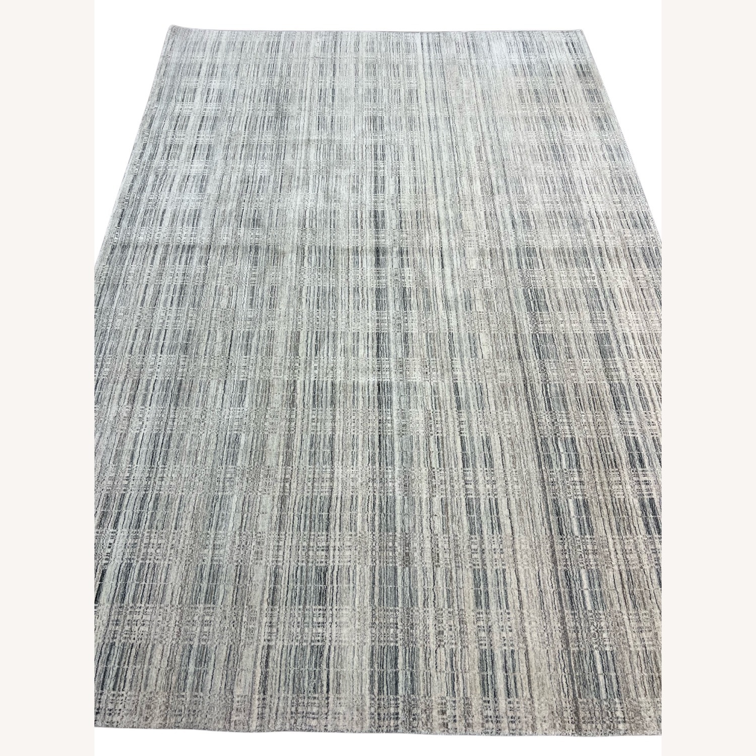 Light Gray Wool Area Rug 7' x 10' - image-3