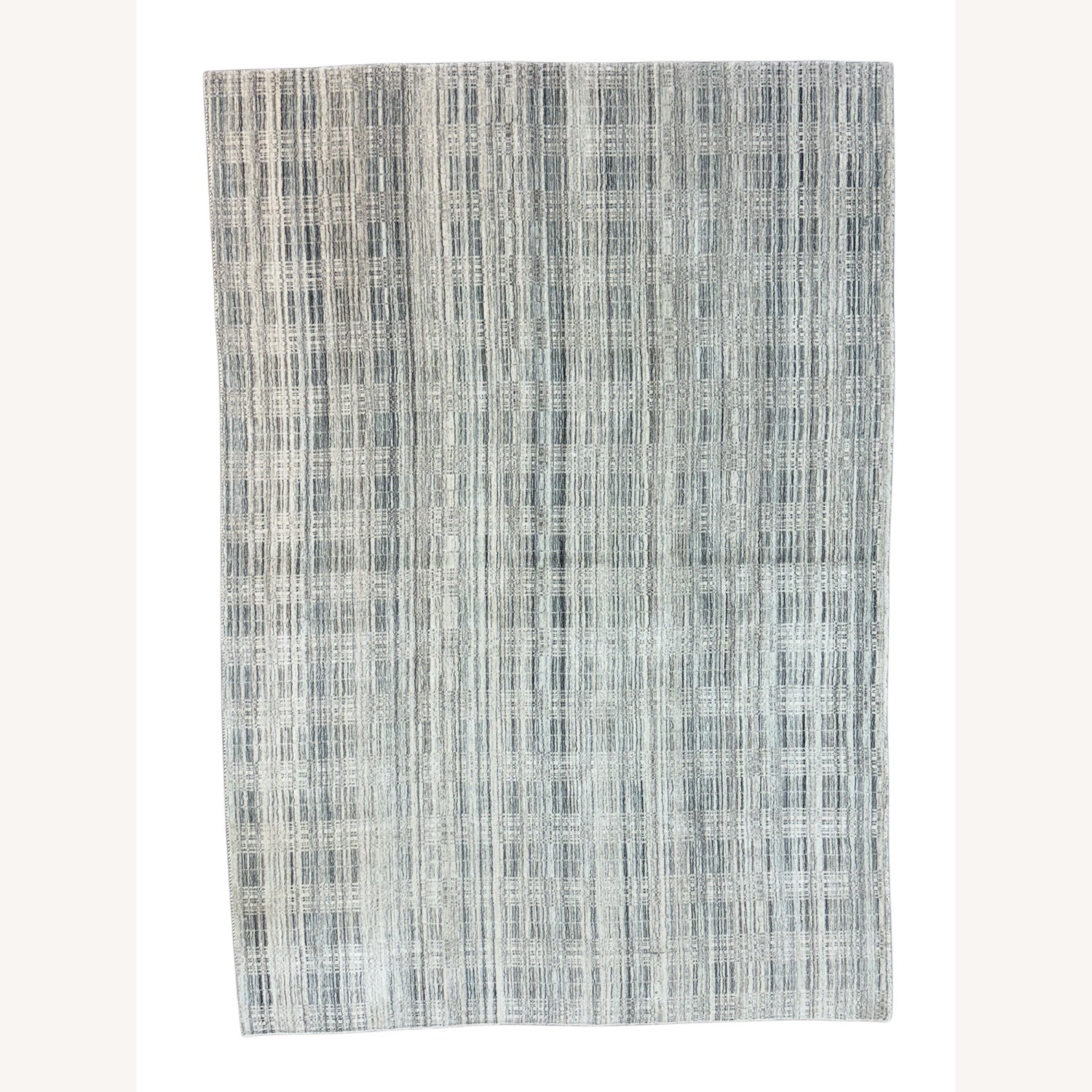 Light Gray Wool Area Rug 7' x 10' - image-1