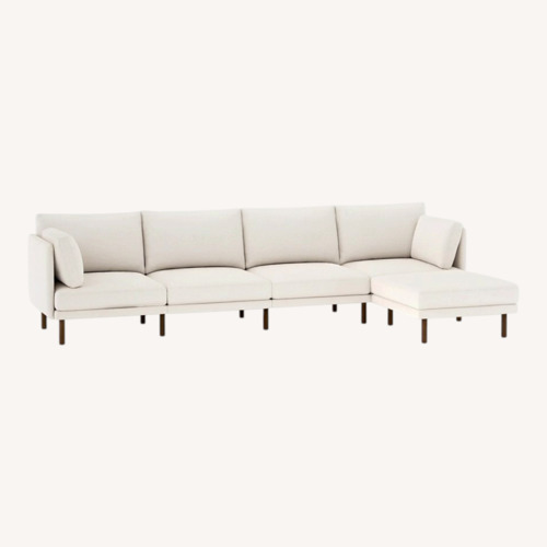 Used Burrow Field Natural Fabric 5 Piece Sectional for sale on AptDeco