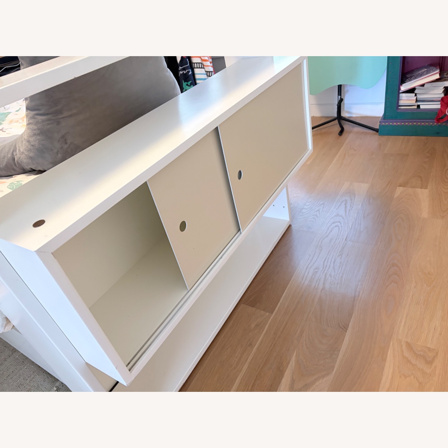 Wooden Twin Bed With Storage - image-3
