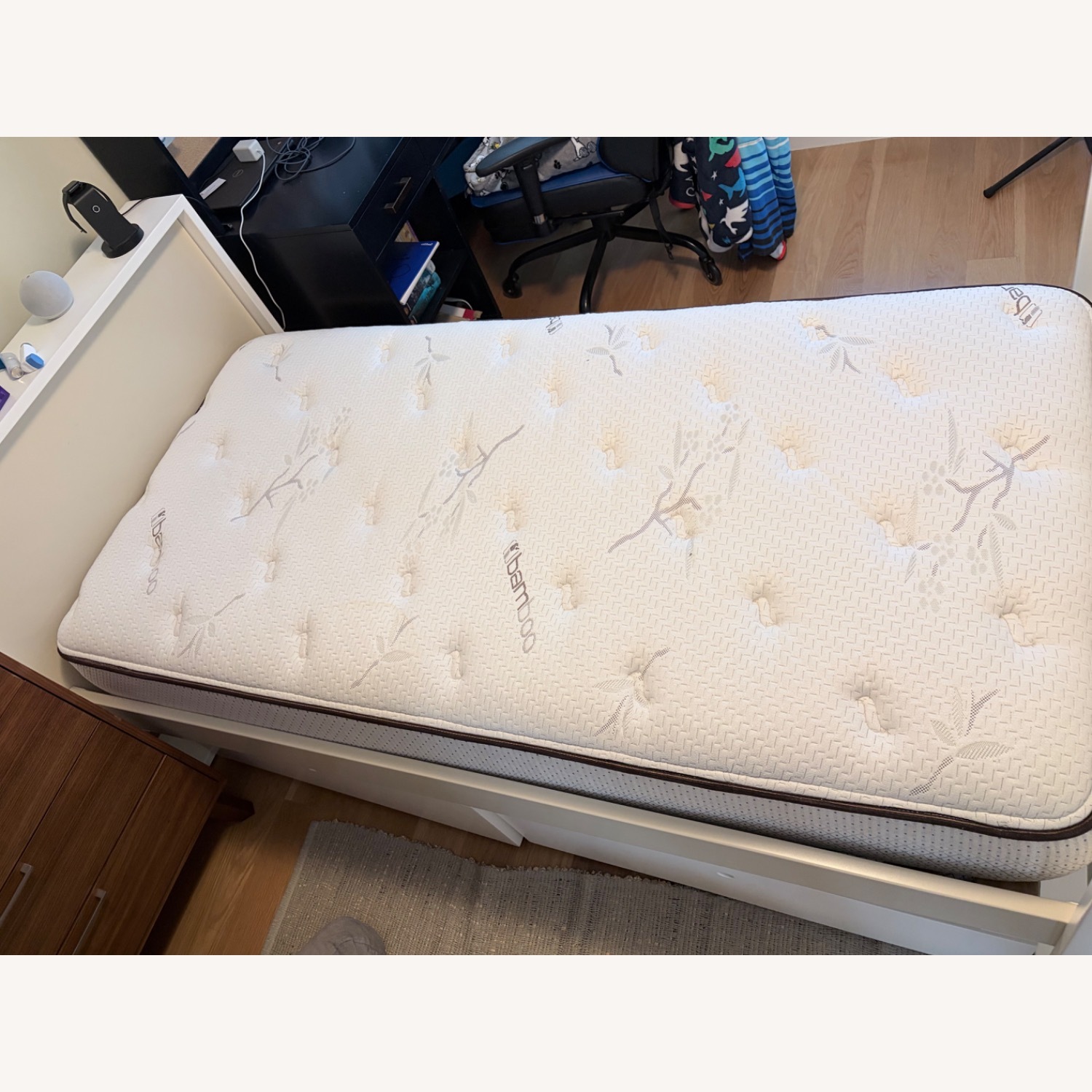 Wooden Twin Bed With Storage - image-2
