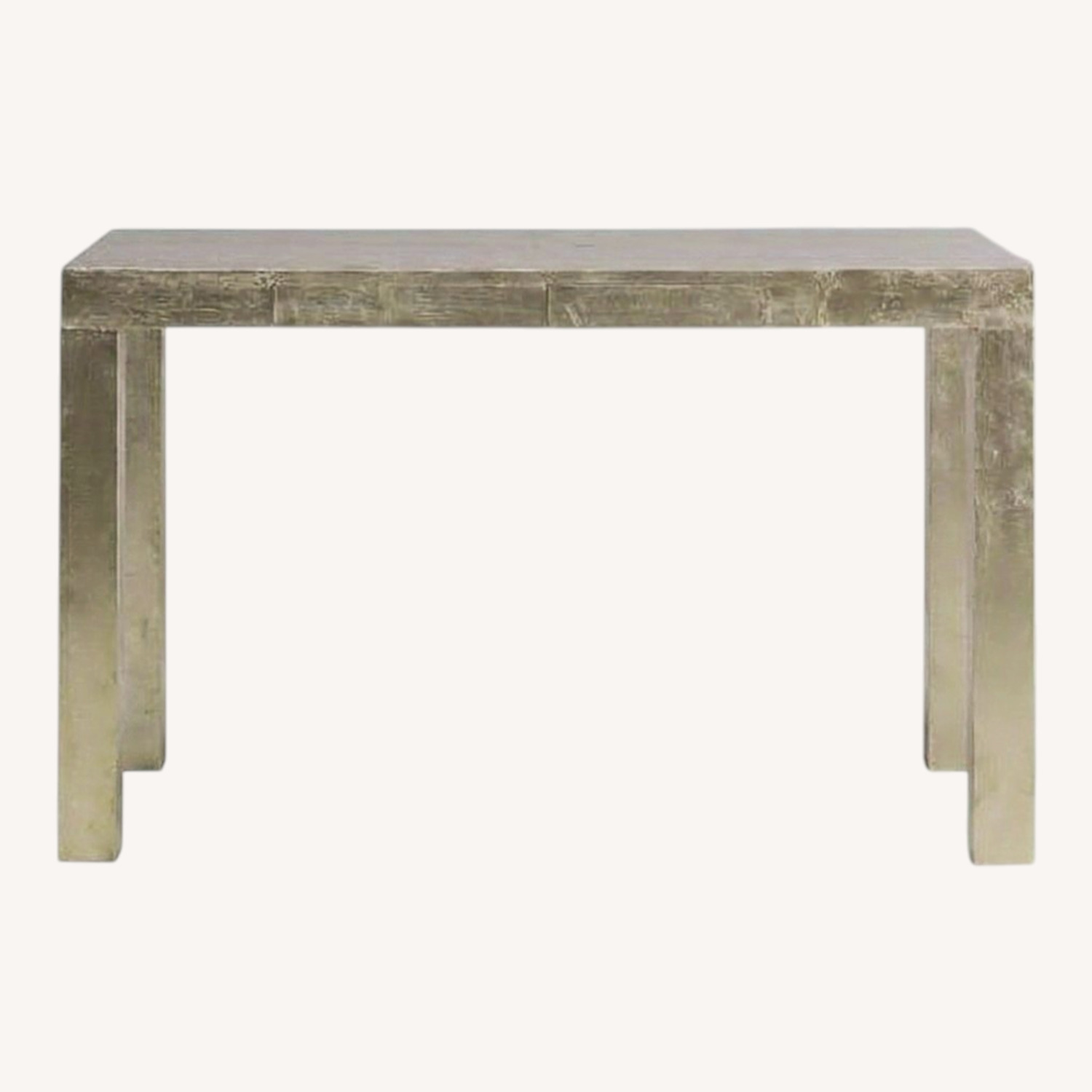 West Elm Silver/Bronze Wrapped Metal Desk - image-0