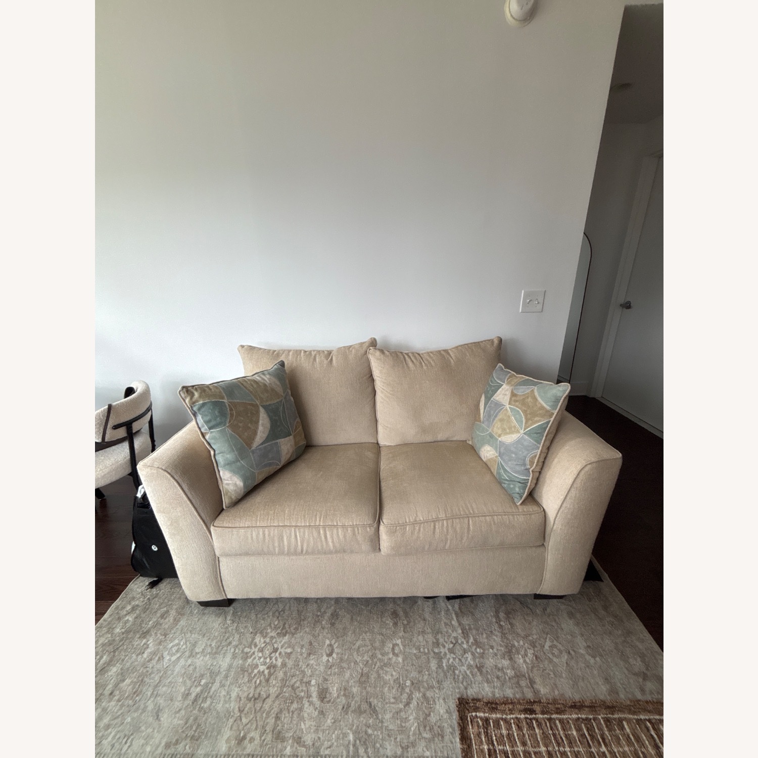 Brynn Beige Loveseat - image-2