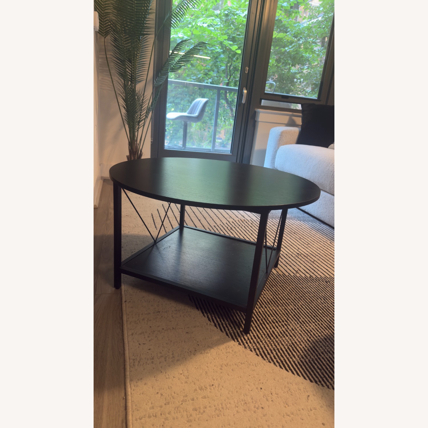 Amazon YITAHOME Black Wood Coffee Table - image-4