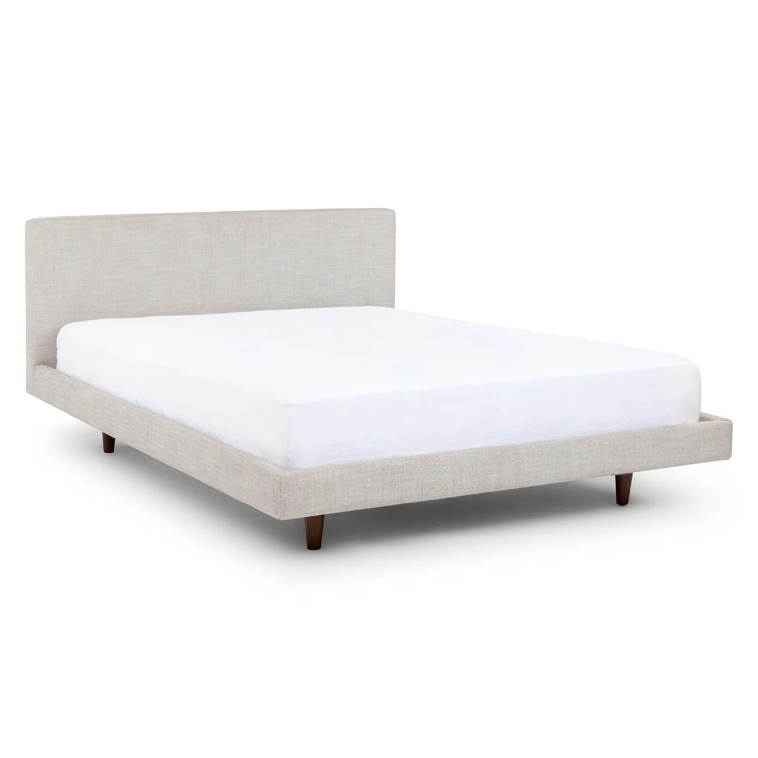 Article Light Gray Fabric Queen Bed - image-4