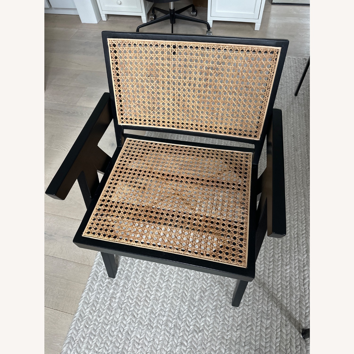 Natural Wicker Accent Chair - image-1