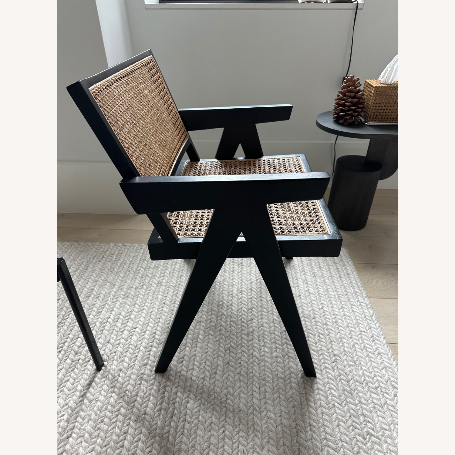 Natural Wicker Accent Chair - image-3