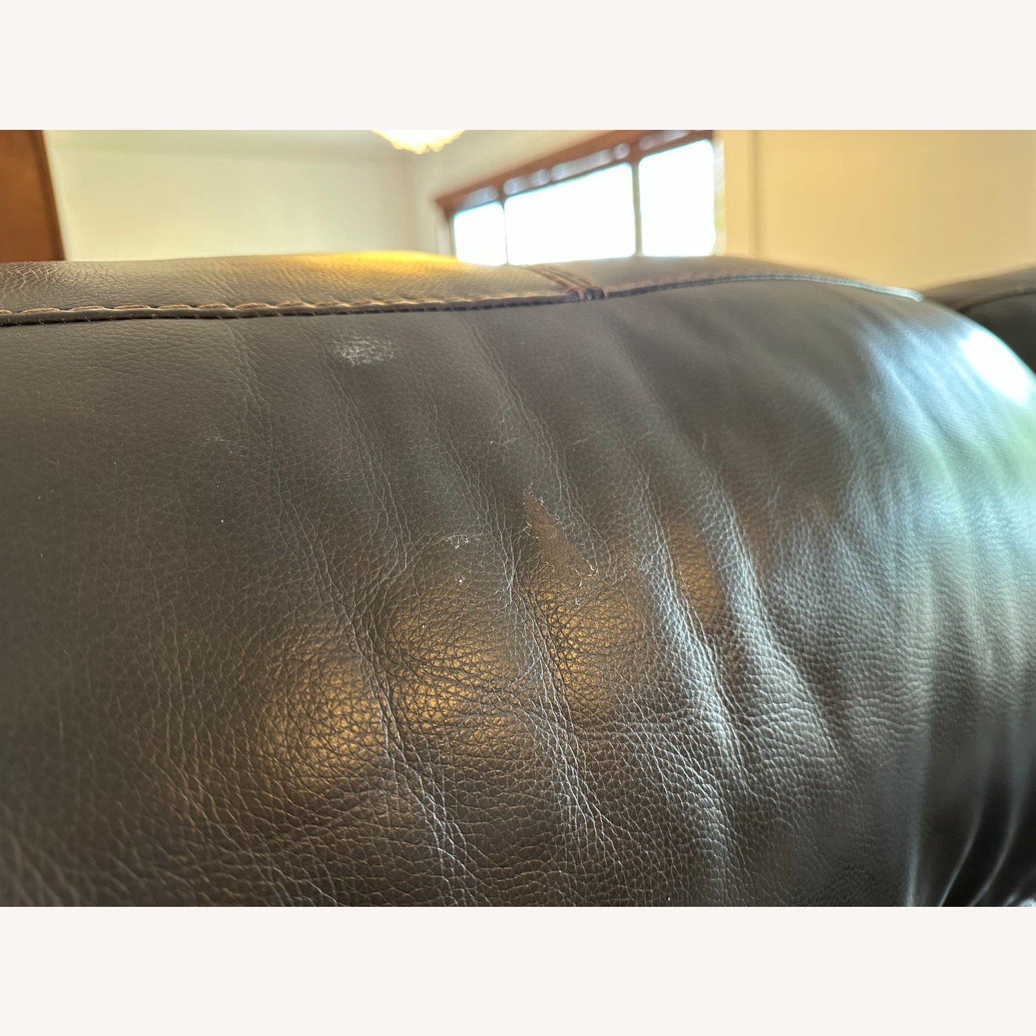 Ashley Furniture Hallstrung Leather Power Reclining Sofa - Dark Brown - image-4