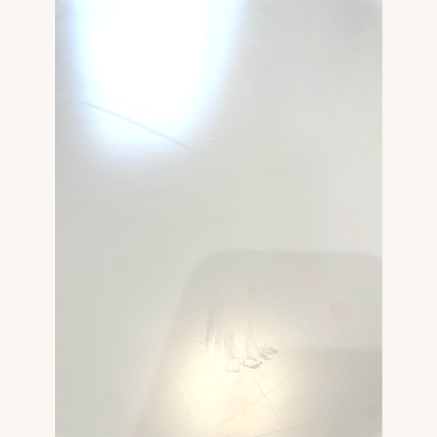 White Tulip Table w/ White Metal Base - image-3