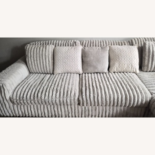 Used Light Gray Fabric 3+ Piece Sectional for sale on AptDeco