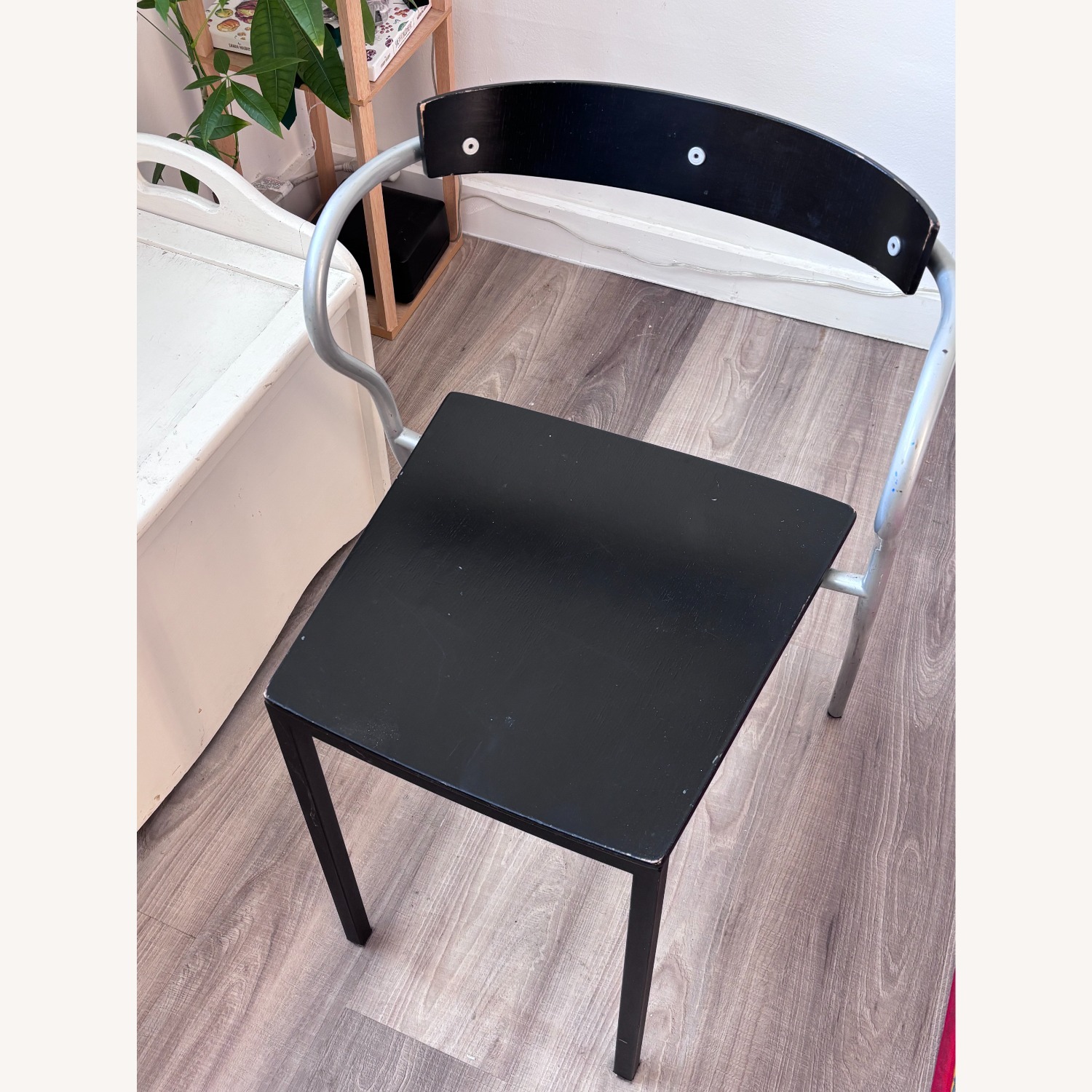 Vintage Black + Metal Dining Chairs - image-10