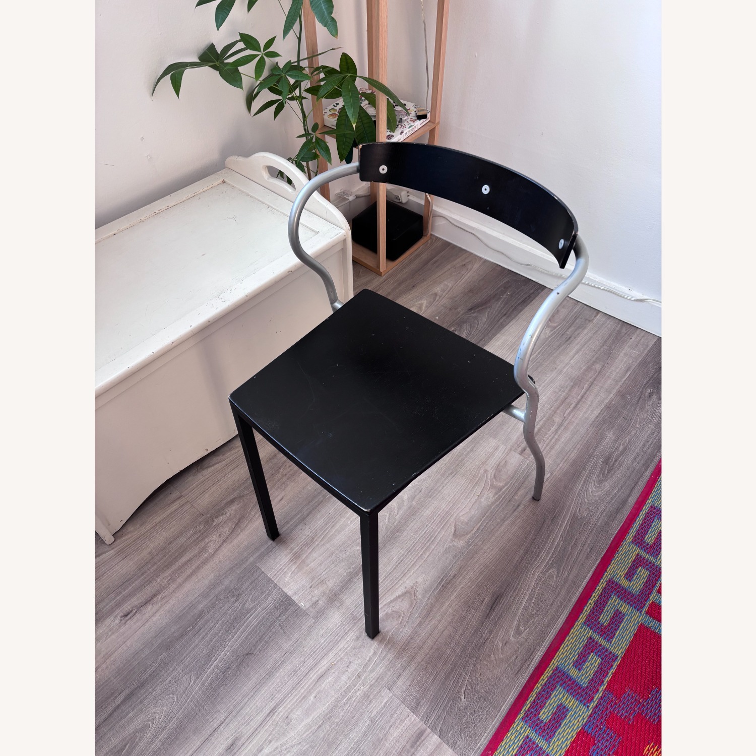Vintage Black + Metal Dining Chairs - image-11