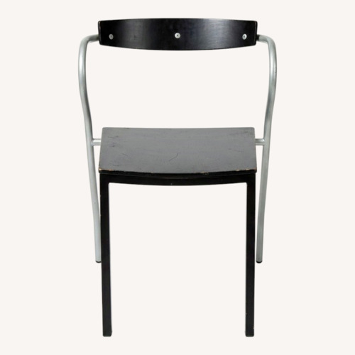 Used Vintage Black + Metal Dining Chairs for sale on AptDeco