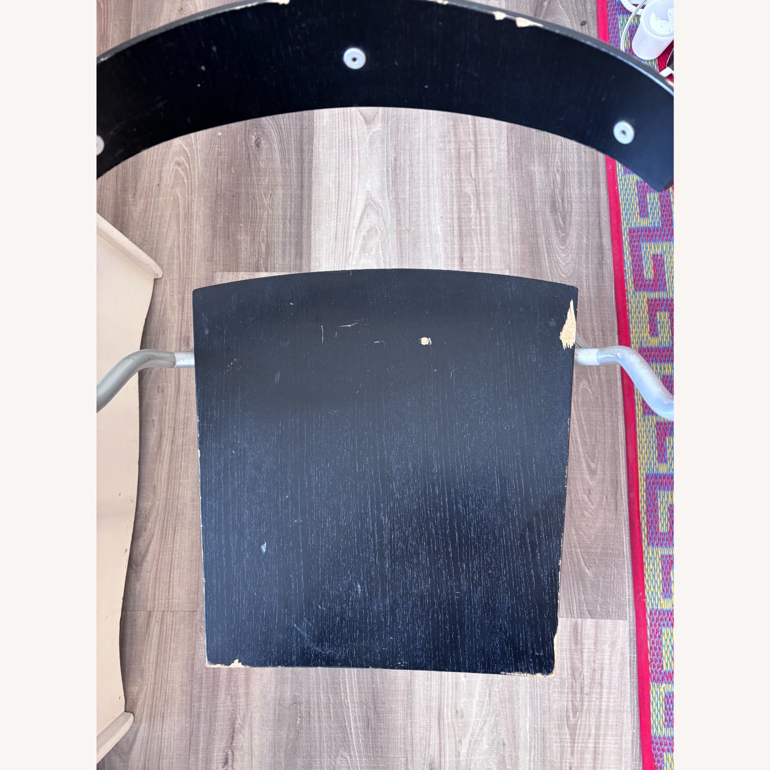 Vintage Black + Metal Dining Chairs - image-6