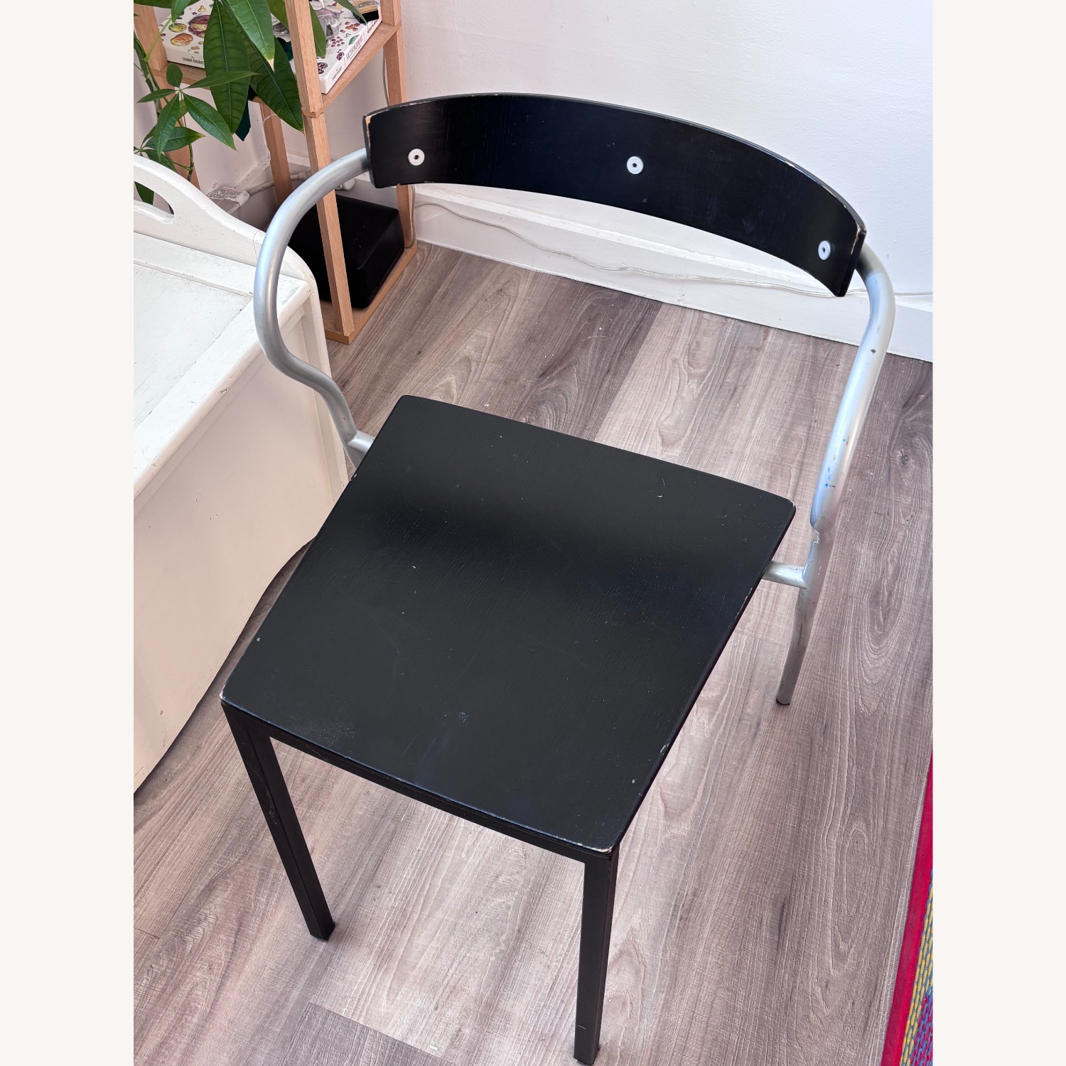 Vintage Black + Metal Dining Chairs - image-9