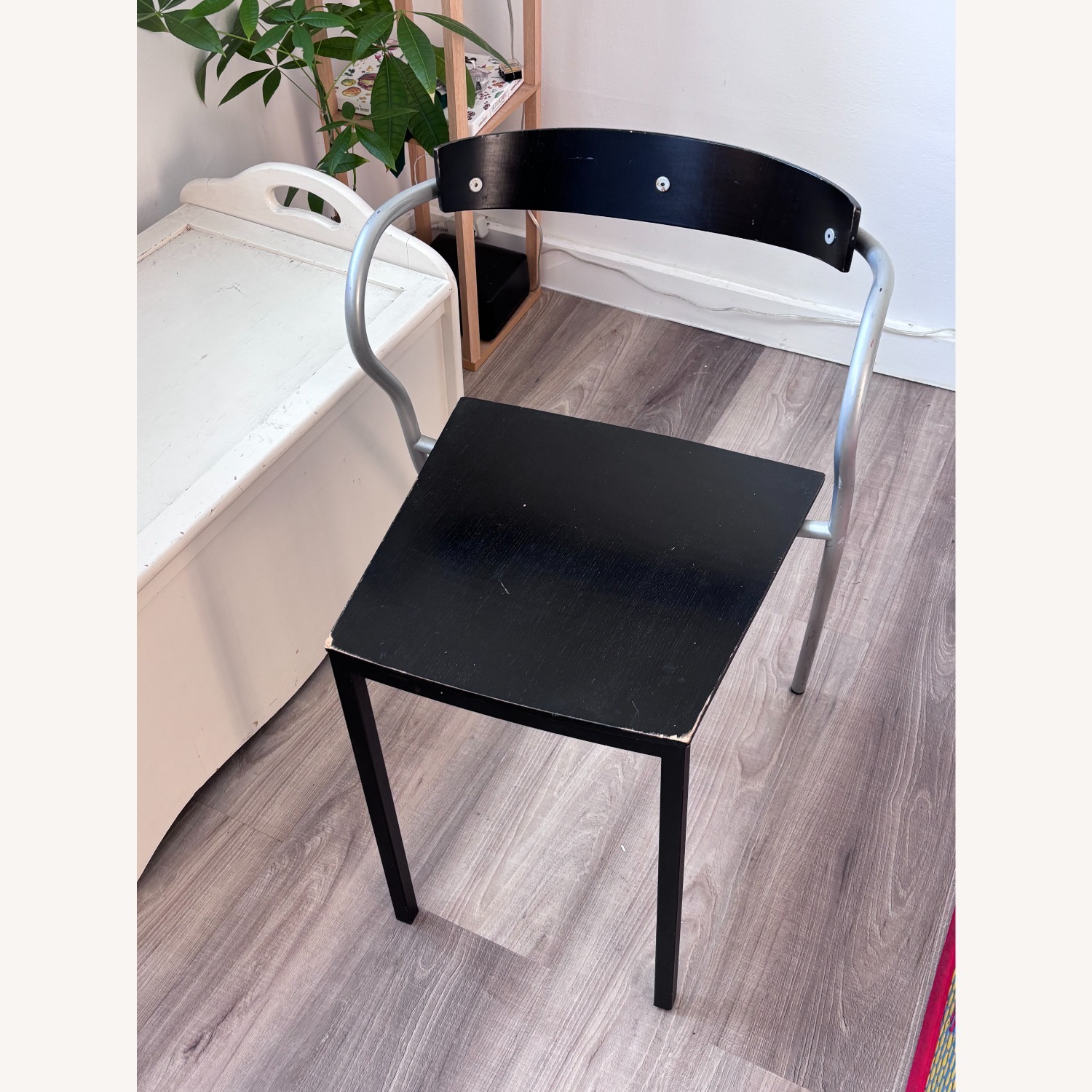 Vintage Black + Metal Dining Chairs - image-14