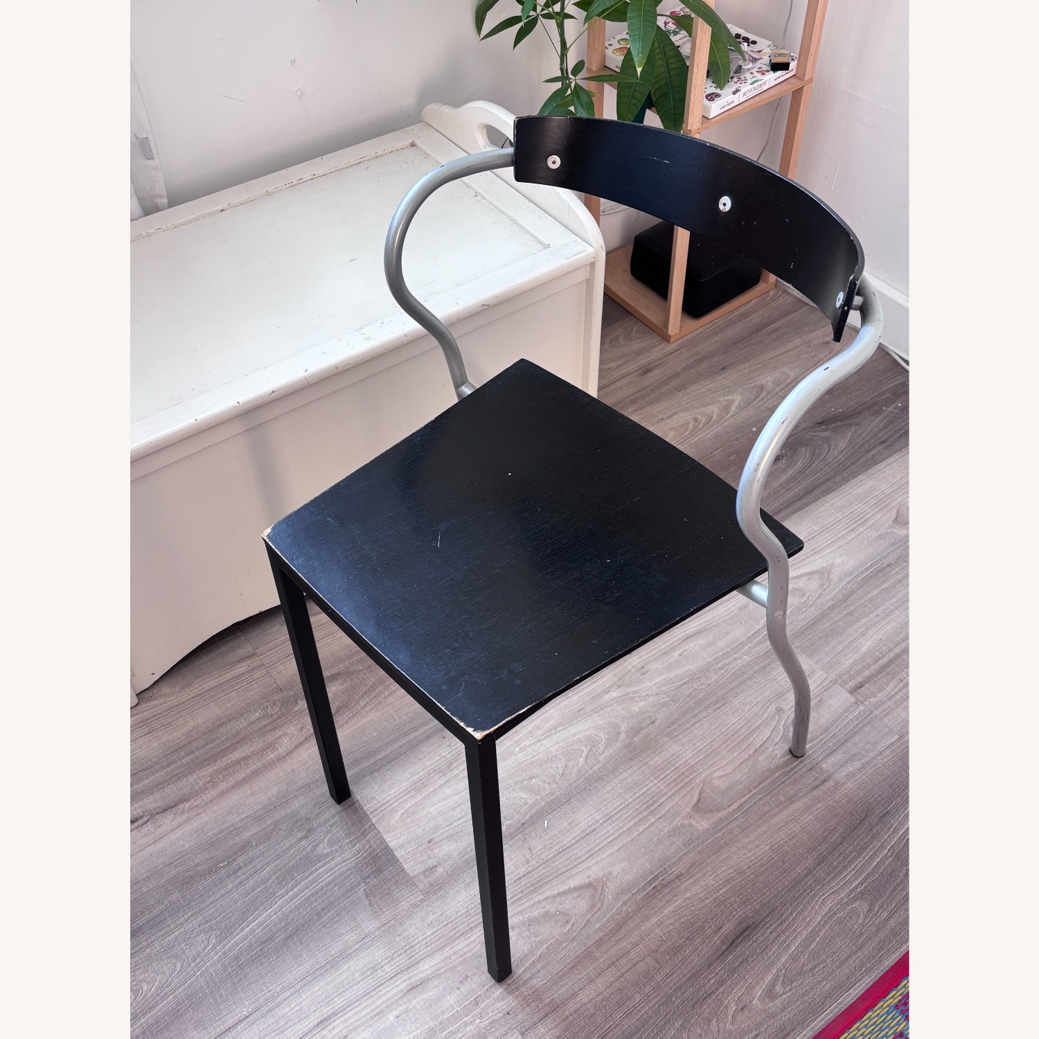 Vintage Black + Metal Dining Chairs - image-15