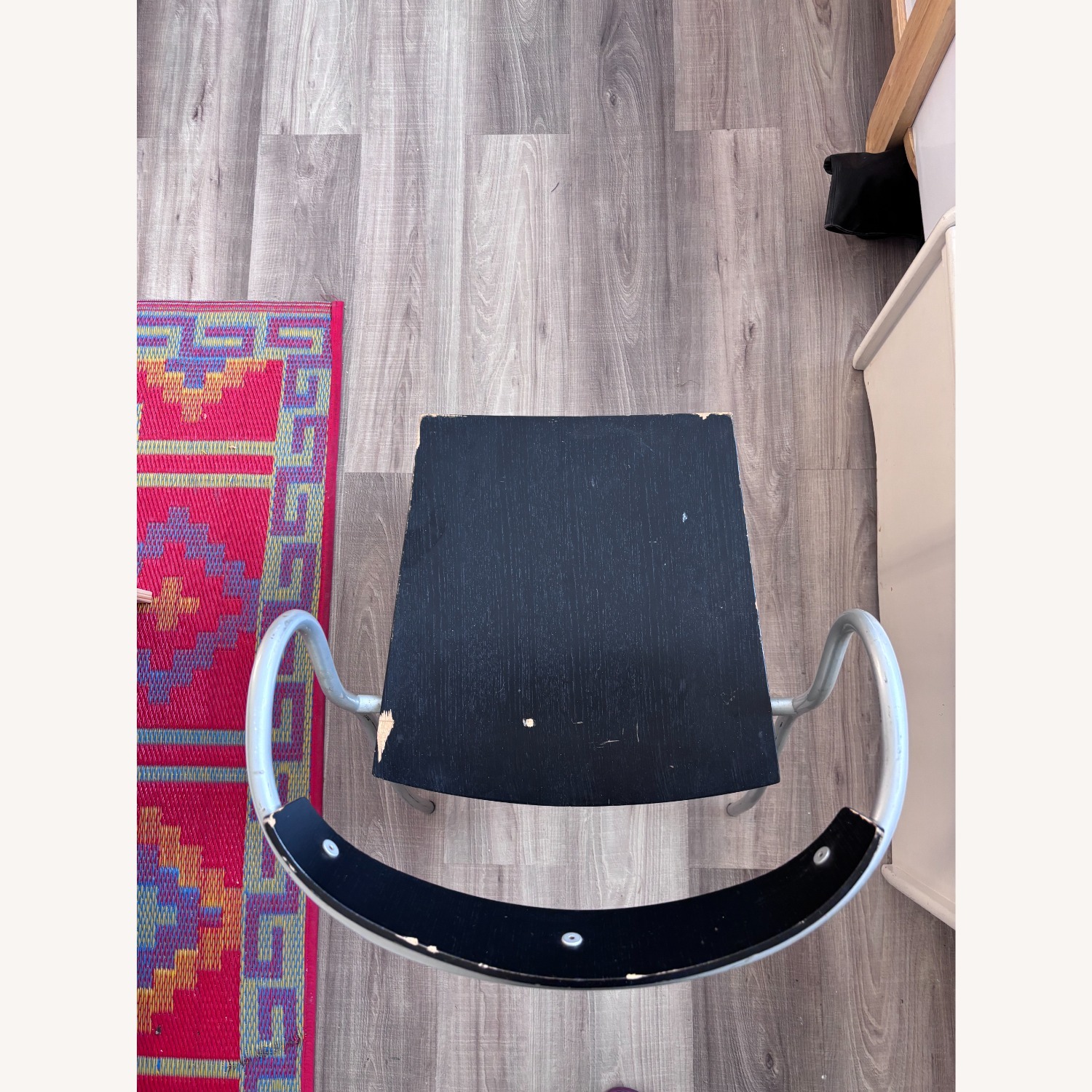 Vintage Black + Metal Dining Chairs - image-4
