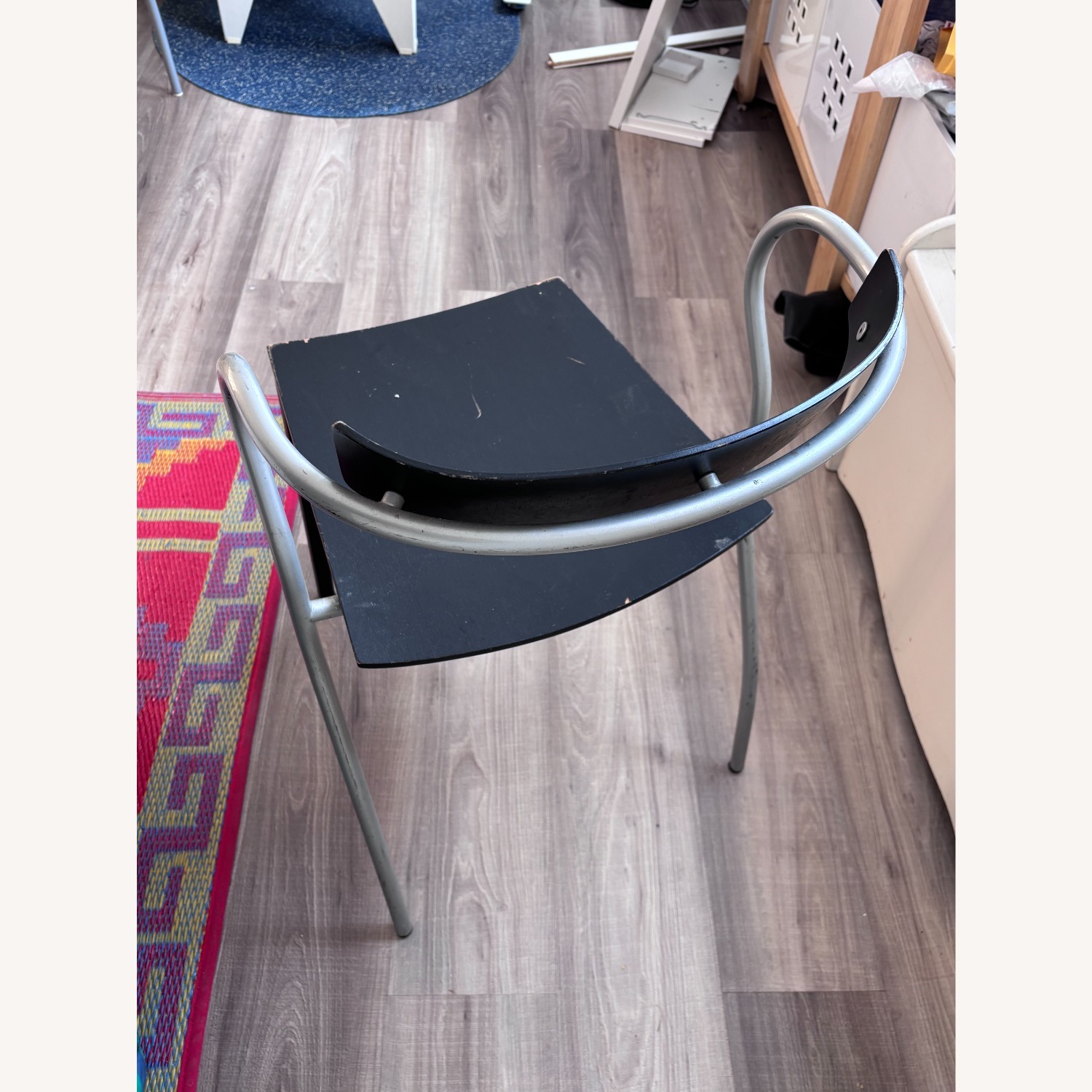 Vintage Black + Metal Dining Chairs - image-16