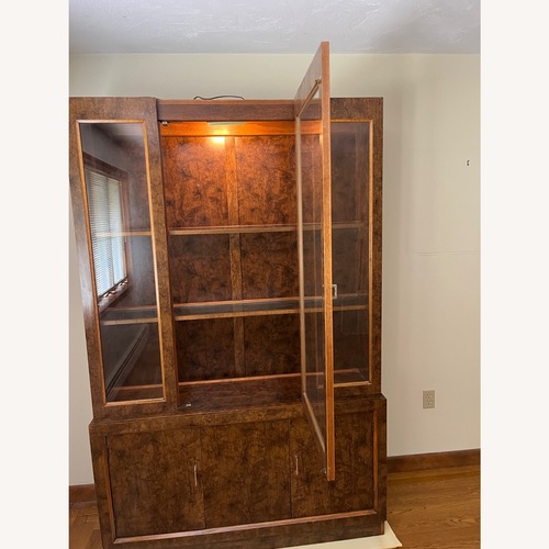 Used Vintage Burlwood China/Liquor Cabinet for sale on AptDeco
