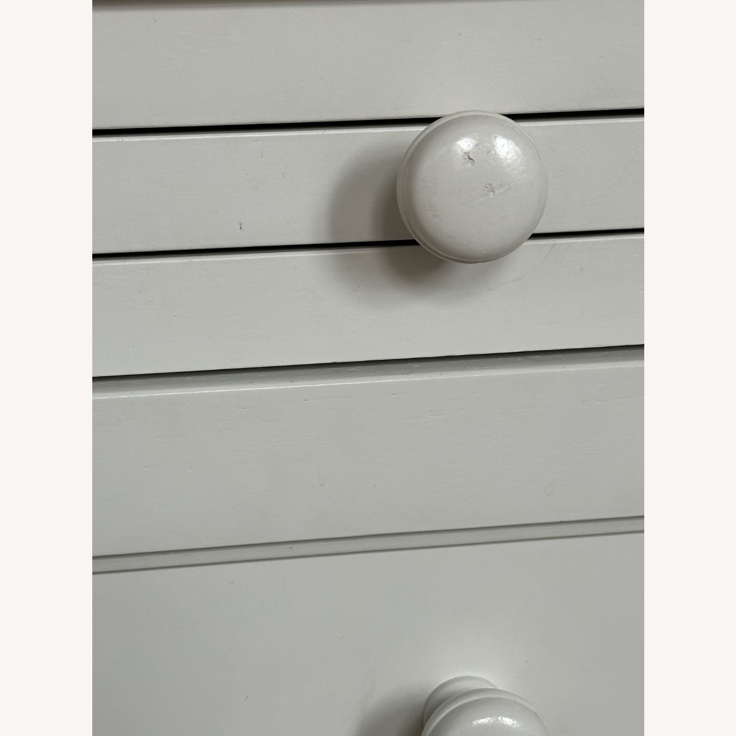 Pottery Barn Beadboard White Wood Desk - image-7