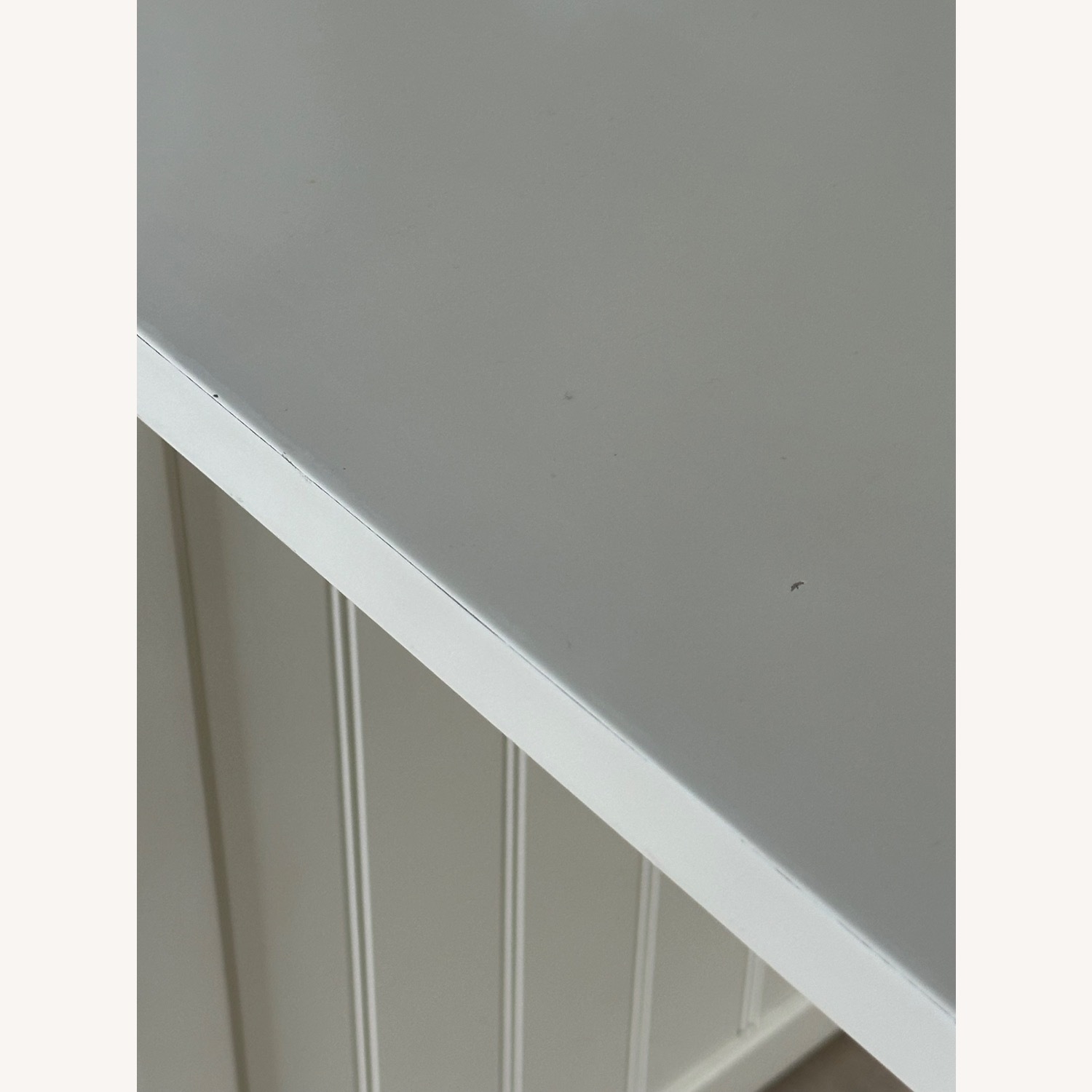 Pottery Barn Beadboard White Wood Desk - image-9