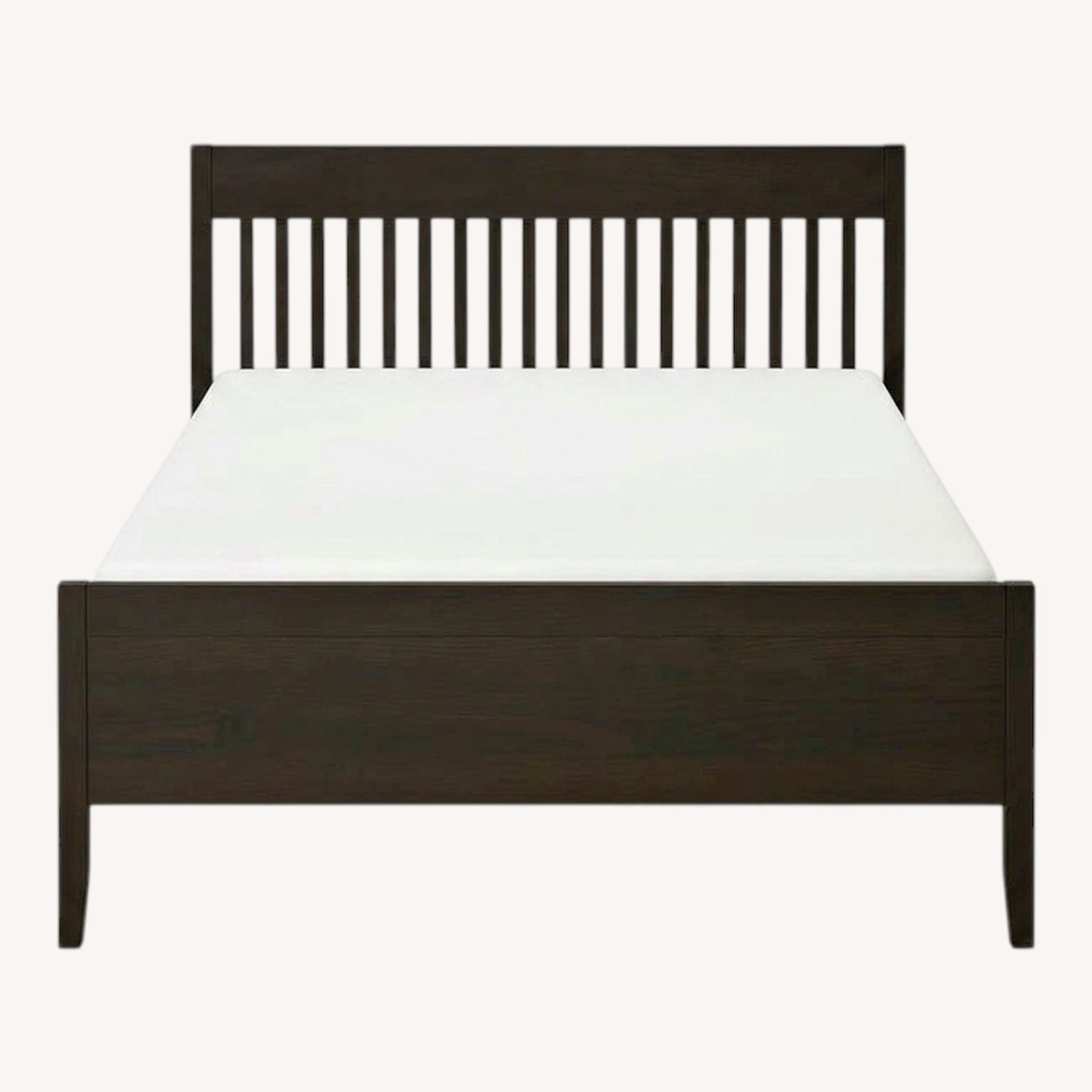 IKEA Idanas Dark Brown Wood Queen Bed - image-0