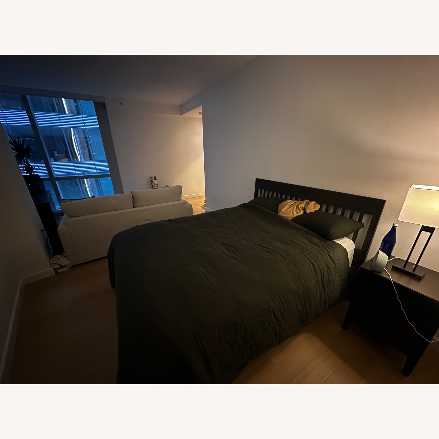 IKEA Idanas Dark Brown Wood Queen Bed - image-2