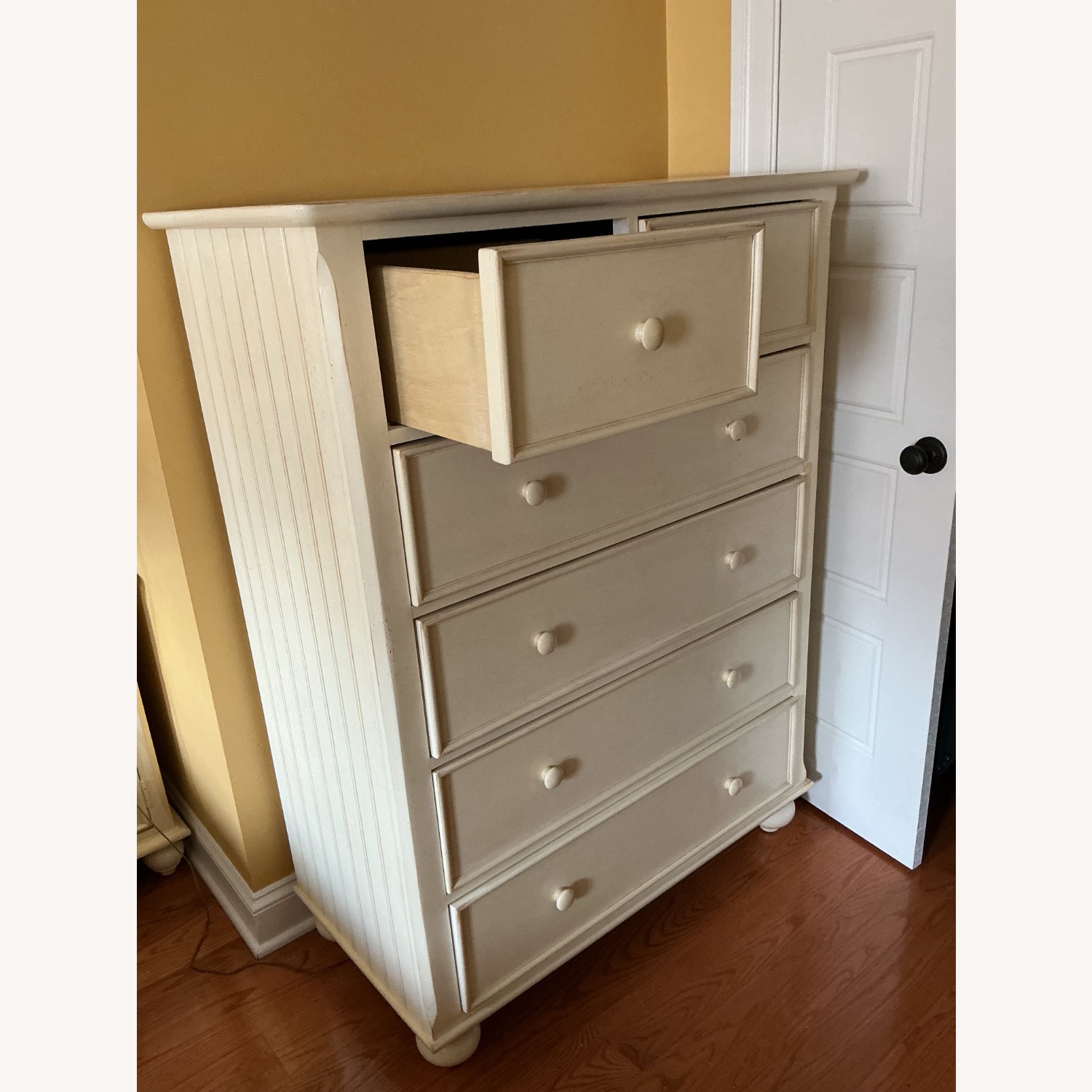 American Signature Furniture White Wood Dresser - image-4