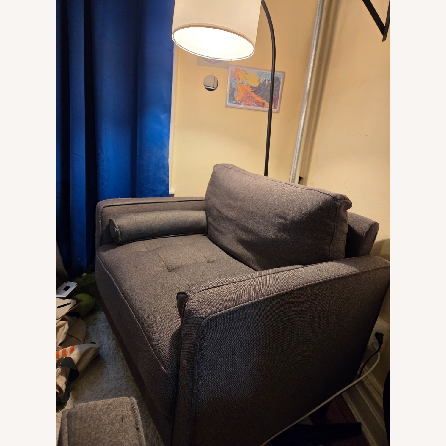 Mercury Row Garren Dark Gray Armchair - image-2