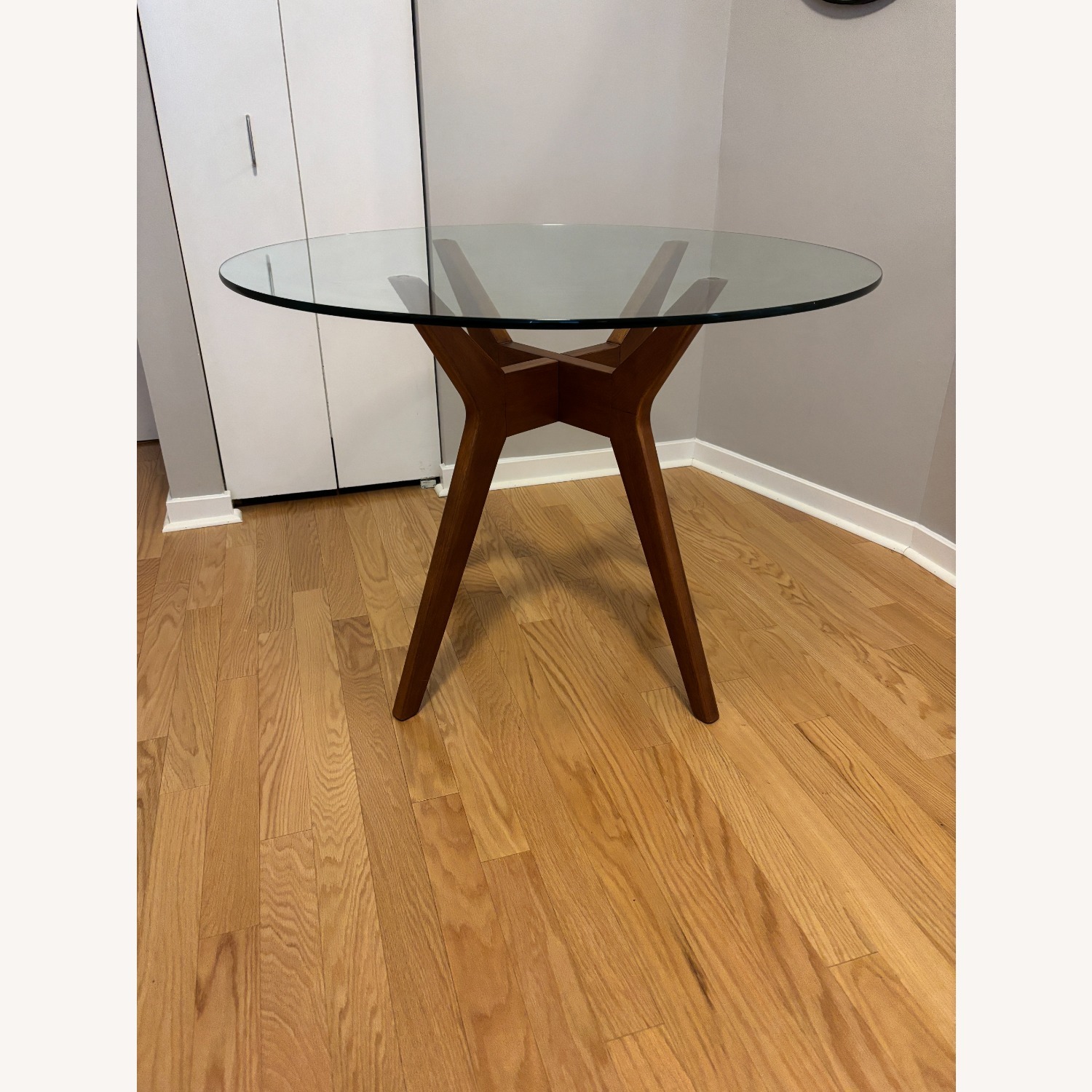 West Elm Jensen Round Dining Table (Walnut) - image-1