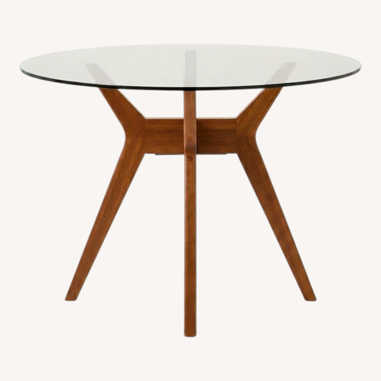 West Elm Jensen Round Dining Table (Walnut) - image-0