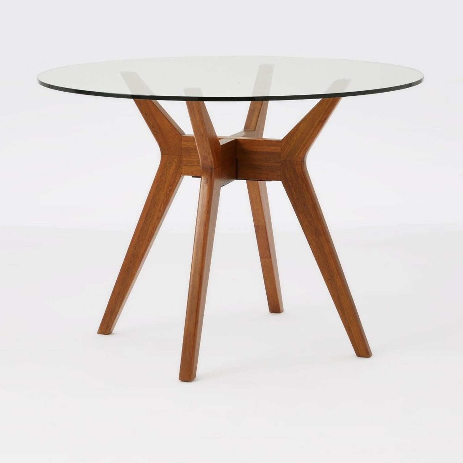 West Elm Jensen Round Dining Table (Walnut) - image-4