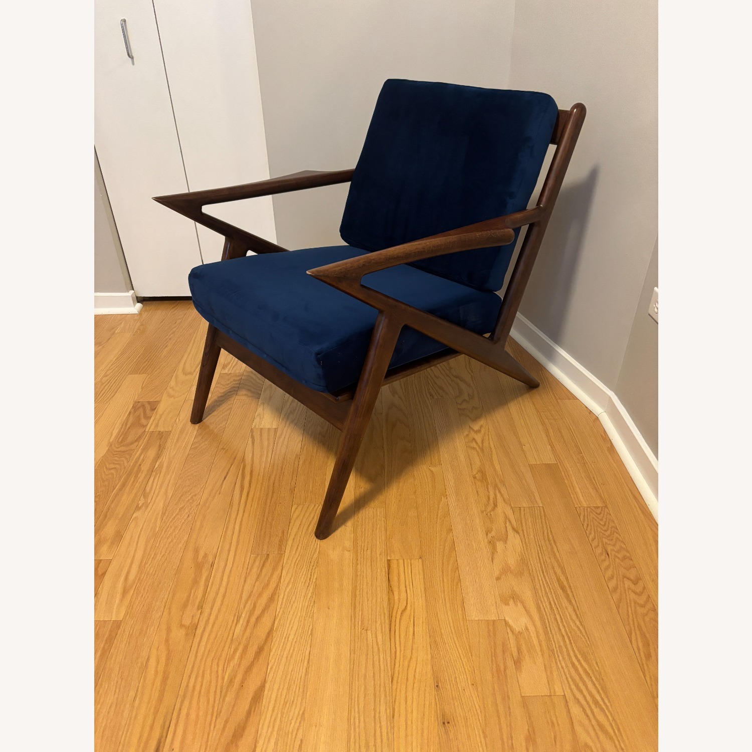 Joybird Soto Blue Fabric Accent Chair - image-3