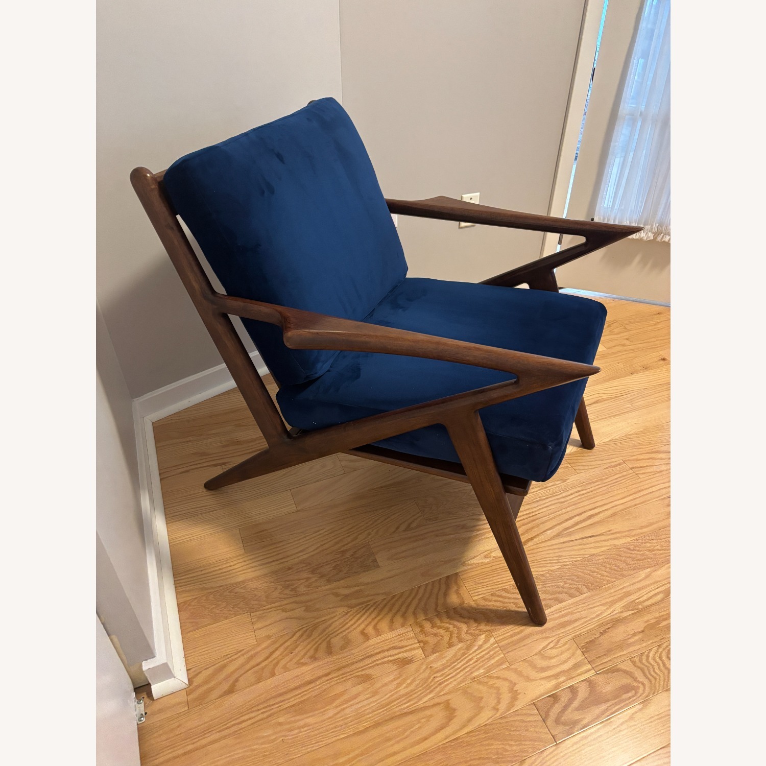 Joybird Soto Blue Fabric Accent Chair - image-2