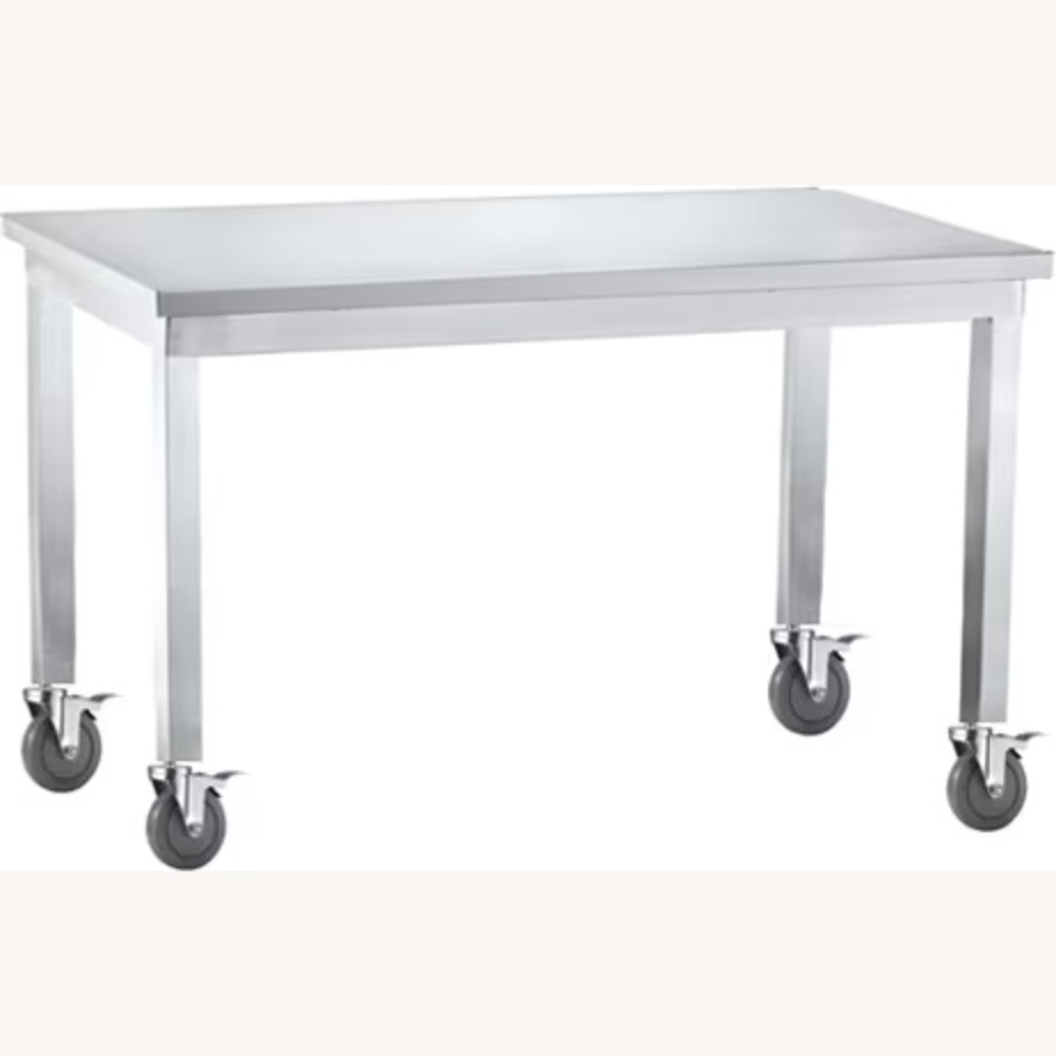 Design Within Reach Silver Metal Kitchen Island - image-4