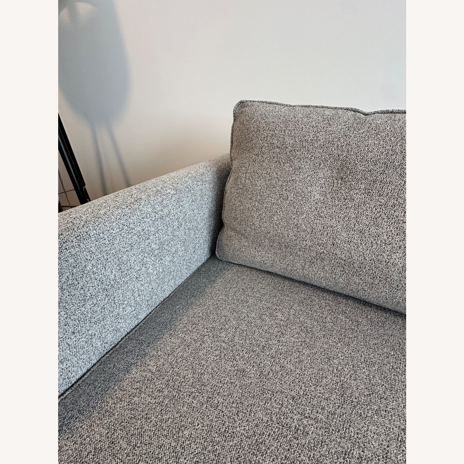 West Elm Harris Light Gray Fabric 2 Piece Sectional - image-4