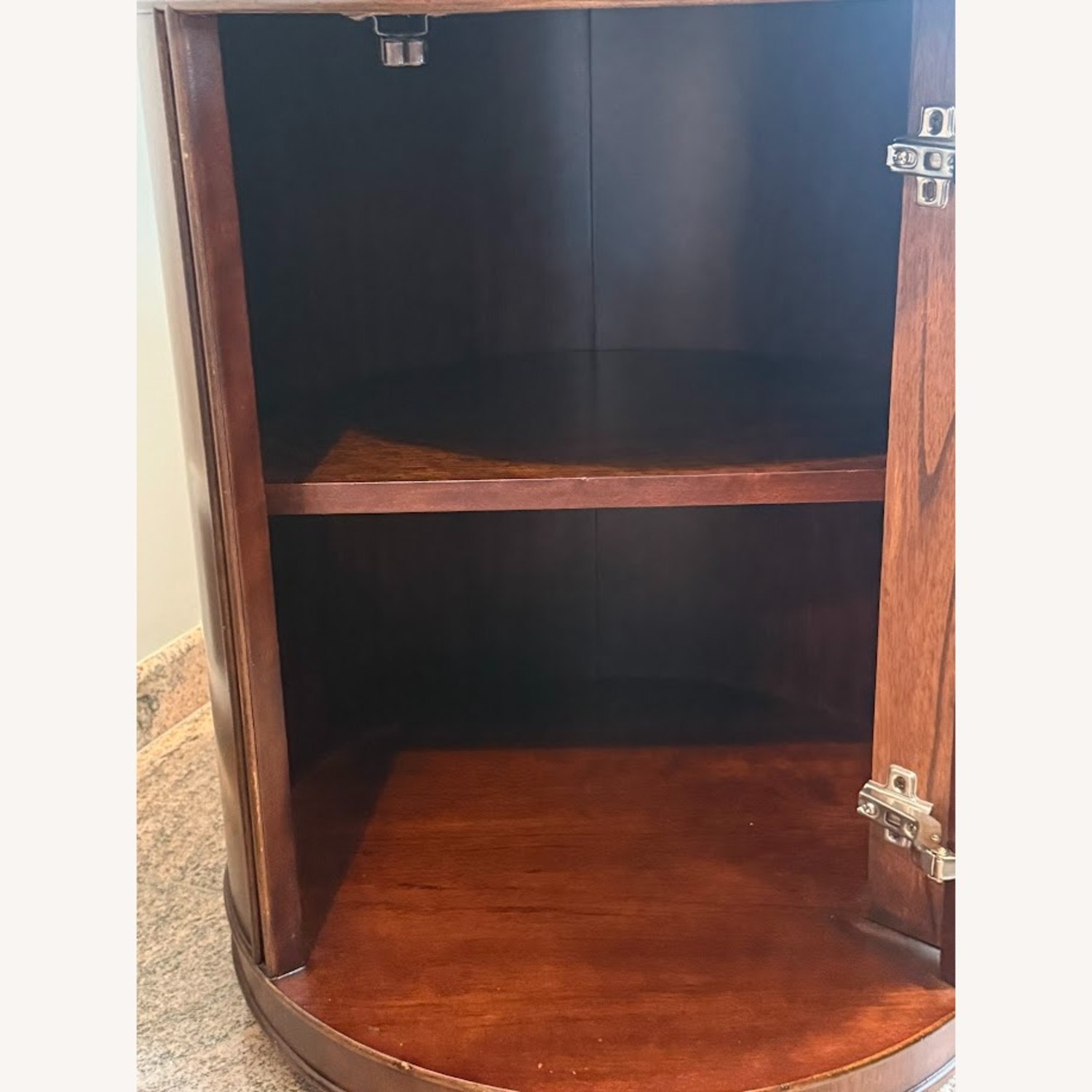 Schnadig Dark Brown Wood Side Tables - image-3