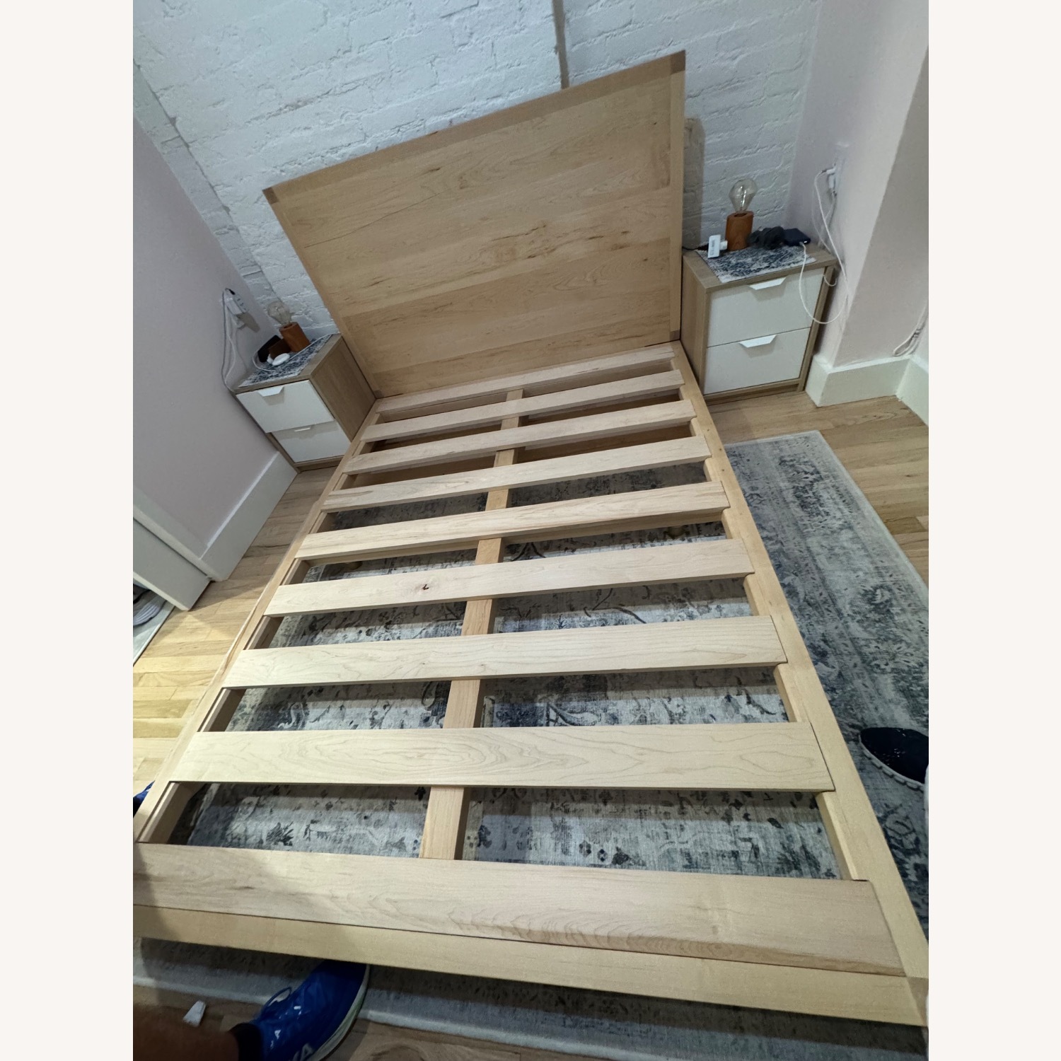 Malibu Bed Frame Natural Wood Queen Bed - image-1