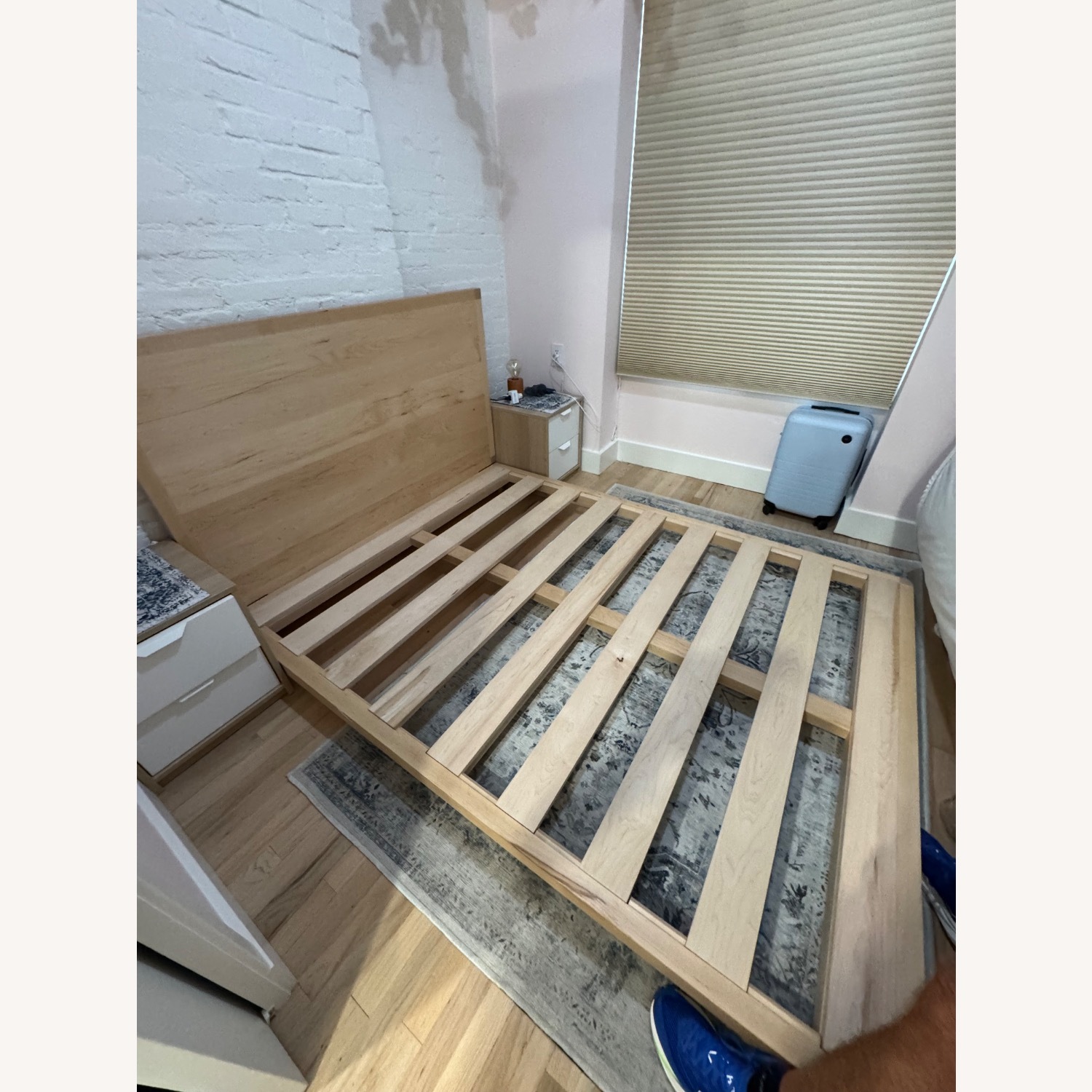 Malibu Bed Frame Natural Wood Queen Bed - image-3